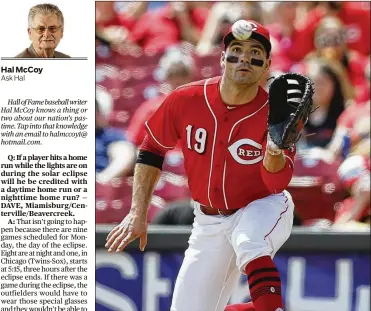  ?? JOHN MINCHILLO / ASSOCIATED PRESS ?? Put Joey Votto — and his unmatched eye for the strike zone — down as the first baseman on Hal McCoy’s all-time Reds team.