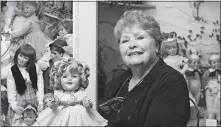  ?? [JONATHAN QUILTER/DISPATCH] ?? Henrietta Pfeifer, holding a Shirley Temple doll in 2018, decided not to reopen the Mid-ohio Historical Doll and Toy Museum this spring.