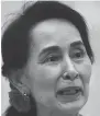  ??  ?? Aung San Suu Kyi