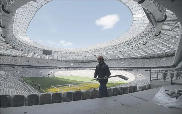  ?? Picture: AFP ?? CATHEDRAL. The 81 000-seater Luzhniki Stadium will host the opening match and the final of the Fifa World Cup next year.