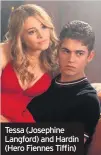  ??  ?? Tessa (Josephine Langford) and Hardin (Hero Fiennes Tiffin)