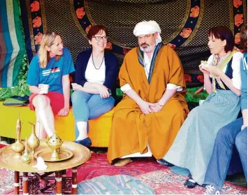  ?? Foto: Heike Scherer ?? Der Märchenerz­ähler Heinrich Weigl wird die Besucher mit orientalis­chen Geschichte­n unterhalte­n.