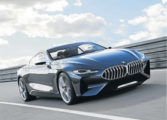  ??  ?? BMW will turn its 8 Series concept into a production model in 2018.