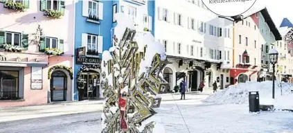  ?? GEPA ?? So leise war Kitzbühel noch nie, in der Gamsstadt ist vom Hahnenkamm-Glanz wenig zu spüren