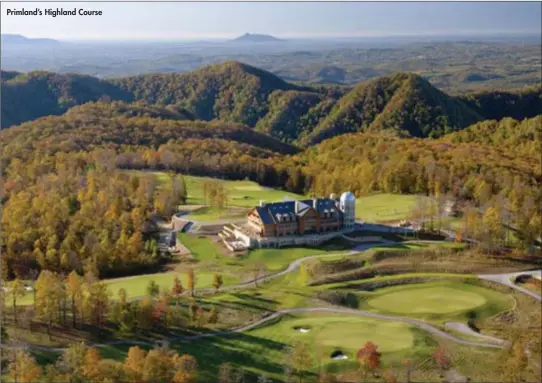  ??  ?? Primland’s Highland Course