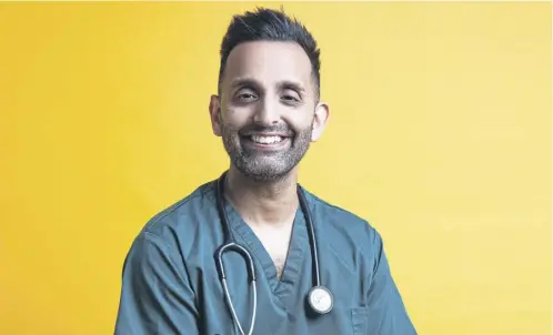  ?? ?? Dr Amir Khan fits his television appearance­s around working full time as GP in Bradford