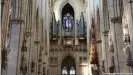  ??  ?? The main organ of Ulm Cathedral: it has 100 stops and almost 9,000 pipes