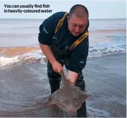  ??  ?? You can usually find fish in heavily-coloured water