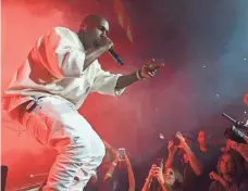  ?? SCOTT DUDELSON ?? Kanye West cut a concert short Saturday in Sacramento; early Monday, West’s 21 remaining tour dates were canceled.