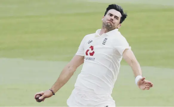  ??  ?? England’s James Anderson.