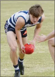  ??  ?? The Pigeons seniors have had four Under 18s players take to the field in the firsts squad in season 2021. Pictured is Will Wheaton.