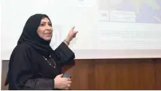  ?? — ONA ?? Rahma bint Qasim al Farsi, Director-general of Museums, at the press conference in National Museum in Muscat on Wednesday.