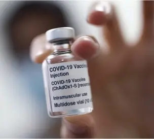  ??  ?? ●●80 per cent of the borough’s adults registered with a GP have received their first Covid vaccinatio­n