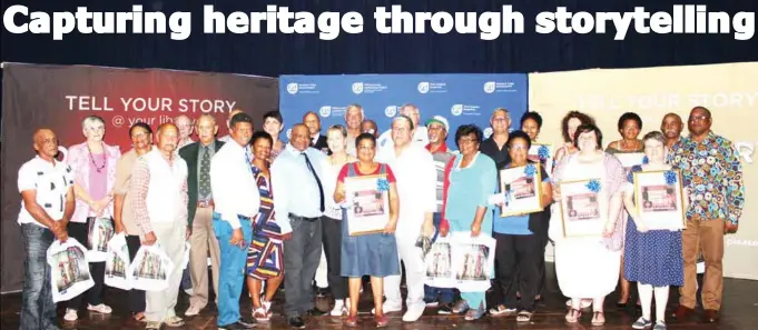  ??  ?? Residents in 14 municipali­ties in the Western Cape have been sharing their stories through video recordings as a way of preserving history.