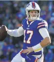  ?? ADRIAN KRAUS/AP ?? Bills QB Josh Allen has scored the most fantasy points per game among QBs over the past four weeks.