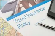  ?? GETTY IMAGES ?? A travel insurance policy can give you give you peace of mind at vacation time.