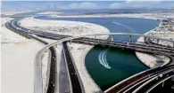  ?? Supplied photo ?? Final works are going on the bridge linking Al Khail and Financial Center Roads, which will open in January. —