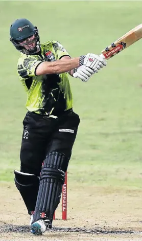  ?? Picture: ANESH DEBIKY/GALLO IMAGES ?? FINE STYLE: Warriors captain Jon-Jon Smuts in action during the Momentum One-Day Cup match against the Dolphins at Kingsmead in Durban on February 26