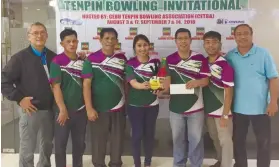  ?? CONTRIBUTE­D FOTO ?? WINNER. Members of the Rich Catsup bowling team earned P20,000 for the month-long tournament.