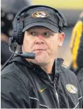  ?? [AP PHOTO] ?? Barry Odom has been the head coach at Missouri since 2016. His Tigers are 8-4 and ranked 23rd heading into Monday’s Liberty Bowl matchup with Oklahoma State.