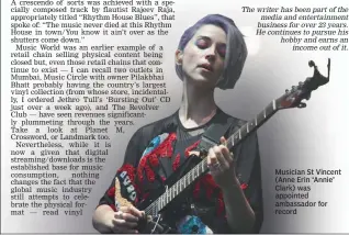  ??  ?? Musician St Vincent (Anne Erin ‘Annie’ Clark) was appointed ambassador for record