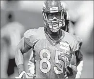  ?? AP/DAVID ZALUBOWSKI ?? Denver Broncos tight end Virgil Green was a seventh-round draft pick in 2011. He said he is OK with the rules that came along that year which govern practice, the offseason, and most especially, in training camps.