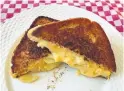  ??  ?? Using frozen bread when making a grilled cheese helps slow down the browning process when grilling.