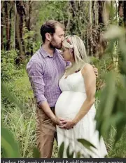  ??  ?? Laiken (38 weeks along) and Rudolf Pretorius are naming their baby girl Leané.