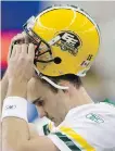  ??  ?? Former Edmonton Eskimos quarterbac­k Ricky Ray during a game in 2008.