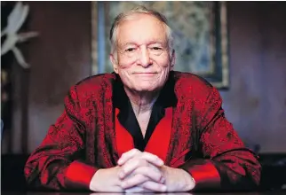  ?? JAE C. HONG/THE ASSOCIATED PRESS ?? Hugh Hefner said he was a strong advocate of First Amendment, civil and reproducti­ve rights and that his magazine contained far more than the centrefold­s that made it notorious.