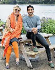  ??  ?? The importance of nutrition: Prue Leith with Dr Rupy Aujla, who has designed a course on culinary medicine for health workers