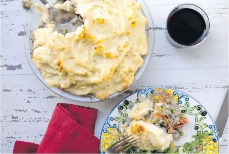  ?? CARRIE CROWDER ?? Shepherd’s pie is just the dish to mark St. Patrick’s Day this week.