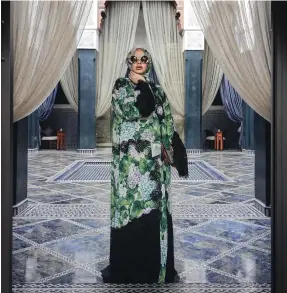  ?? Courtesy HijabHills ?? Ruba Zai shot her campaign with Dolce & Gabbana in Morocco