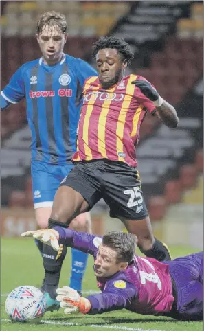  ??  ?? SURVIVAL BATTLE: Bradford City are one of a number of clubs in Leagues One and Two who are struggling to cope financiall­y during the Covid-19 pandemic, which has brought a sporting lockdown in England.