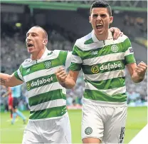  ??  ?? Scott Brown with Tom Rogic.