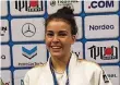  ??  ?? NORA BANNENBERG, Judoka aus Neuss, wurde mit dem Bundesliga­team des JC Bottrop Dritte der Deutschen Mannschaft­smeistersc­haften. 01379/88 66 15 – 01