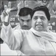  ??  ?? Mayawati has sent out the message that the Congress isn’t a bankable ally HT FILE