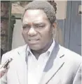  ??  ?? Mr Hichilema