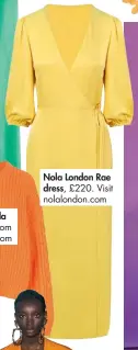  ??  ?? Nola London Rae dress, £220. Visit nolalondon.com