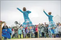  ?? f31 Arisiag Games Highland dancers 6JP ?? Highland dancers show off their skills to the crowds at Arisaig Highland Games.