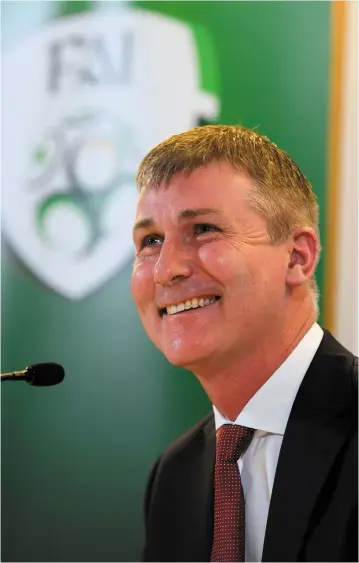  ?? Photo by Stephen McCarthy/Sportsfile ?? Newly appointed Republic of Ireland U21 manager Stephen Kenny following a press conference at Aviva Stadium in Dublin.