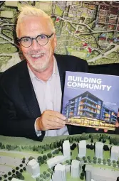  ??  ?? Simon Fraser University Trust president and CEO Gordon Harris launched his Building Community book about the SFU campus developmen­t.