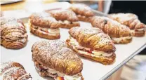  ?? Karissa Rangel / Giant Noise ?? Celebrate without a drink: La Panadería will offer tequila almond croissants, tequila tres leches croissants and tequila apple croissants today.
