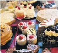  ??  ?? Too much choice? Don’t worry, it’s all good. Accrington District Probus club enjoyed this array of cakes