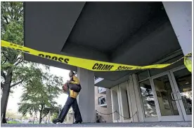  ?? PHOTOS BY GREGG VIGLIOTTI / THE NEW YORK TIMES ?? Deborah Danner, a 66-year-old woman with a history of mental problems, was fatally shot Tuesday by a New York police sergeant in her apartment in this Bronx building. Sgt. Hugh Barry was placed on modified duty.