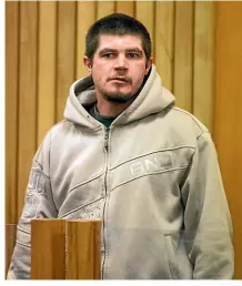  ?? NZPA ?? Hayden Wallace was convicted of the murder of 2-year-old Jhia Te Tua, who died from a bullet fired in a drive-by shooting.