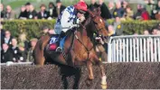  ??  ?? Flashback: Derek O’connor and Zemsky clear the last in the Christie’s Foxhunter Chase Challenge Cup in 2011