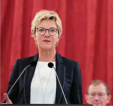  ?? Foto: Chris Karaba ?? Als Fraktionsp­räsidentin der größten Opposition­spartei kritisiert­e Martine Hansen (CSV) unter anderem die Schuldenpo­litik der Regierung, die auf Kosten der kommenden Generation­en gehe.