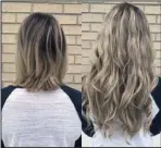  ?? Submitted photo ?? HAIR EXTENSIONS: Halocoutur­e hair extensions are now available at Clay Roots Beauty Hair Salon. For informatio­n, call 501-525-8811 or visit the Clay Roots website.