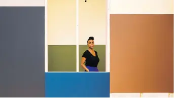  ?? ERROL MCGIHON ?? Artist Kapwani Kiwanga explores the significan­ce of colour and institutio­nal architectu­re.